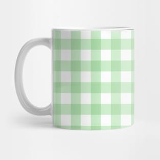 Green Gingham Mug